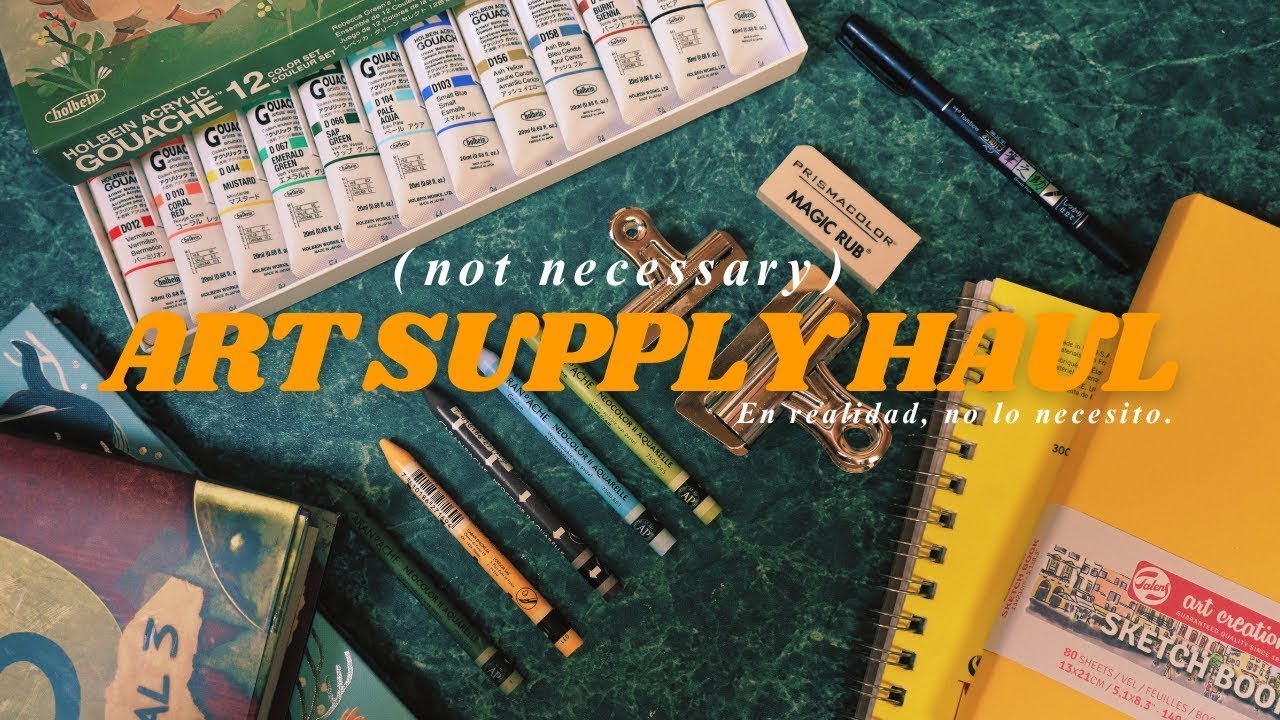 Realmente NO NECESITABA COMPRAR todo eso…. Art supplies Haul