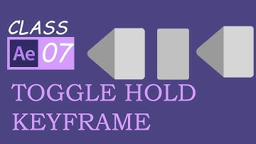 toggle hold keyframe in After Effect