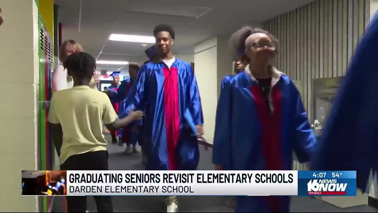 Adams High School seniors participate in 8th annual grad walk - YouTube
