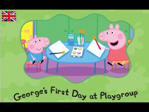 George's First Day at Playgroup. Learn English easy with Peppa pig audiobook