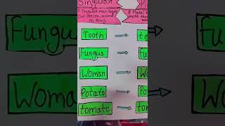 #singular plural#singular plural chart