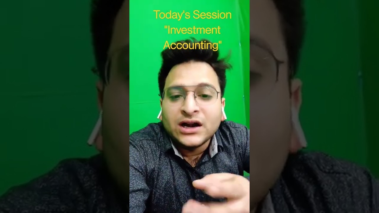Today's topic for CA Inter Accounts Practice Batch Day 3 "Investment Accounting"