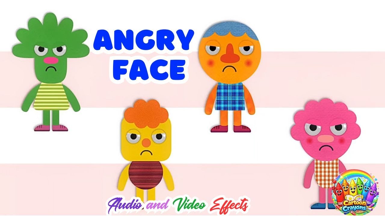 Noodle and Pals Presents: This is an Angry Face | Children Song | Remix of Video and Audio Effect