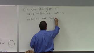 Abstract Algebra: matrix Lie groups, maximal tori result, 10-12-18