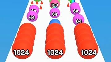 Ball Run 2048 Real Merge ! All Levels Gameplay (2941-2948) android,ios