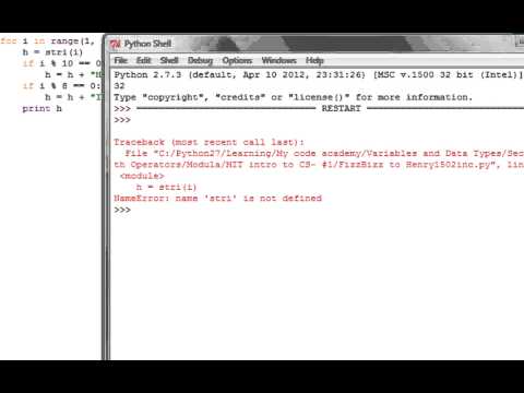 Python 2013 Small Program