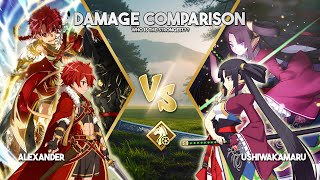 Fgo Jp - Alexander Vs Ushiwakamaru Noble Phantasm Damage Comparison