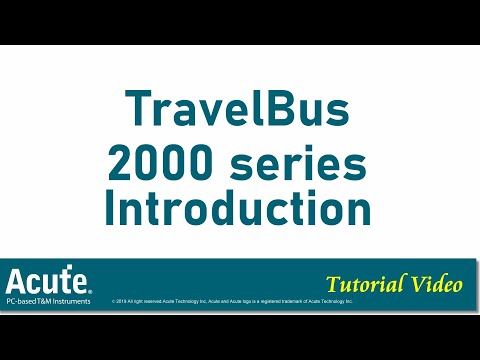 Acute Protocol Analyzer –Introduction of TravelBus 2000 Series