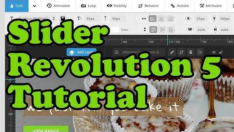 Slider Revolution 5 for WordPress - How To create and edit slides