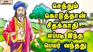 செத்தும் கொடுத்தான் சீதக்காதி எப்படி இந்த பெயர் வந்தது || History of philosopher Seethakadhi
