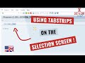 Using Tabstrips / TabControl on the Selection Screen [english]