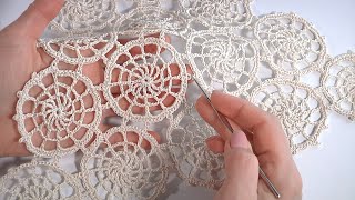 картинка: Воздушное вязание КРЮЧКОМ!!! Нежнейшие Паутинки крючком/ Соединение Мотивов последним рядом