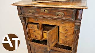 I restored a cabinet that was salvaged from the sea