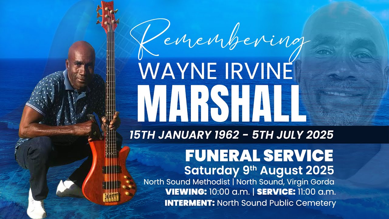 Funeral Service for the Late: Wayne Irvine Marshall - YouTube