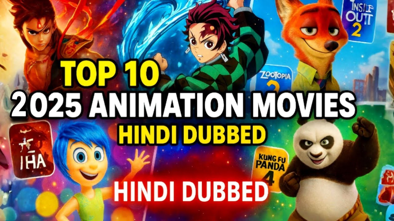 Top 10 Animated Movies 2025 | Best Animated Movies of 2025 You Must Watch in Hindi | Top Cine List 