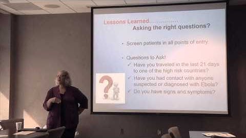 Ebola: Lessons Learned & NOH
