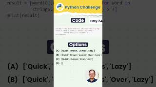 String Transformation in Python: Using split() and upper() Method | Python Challenge Day 24