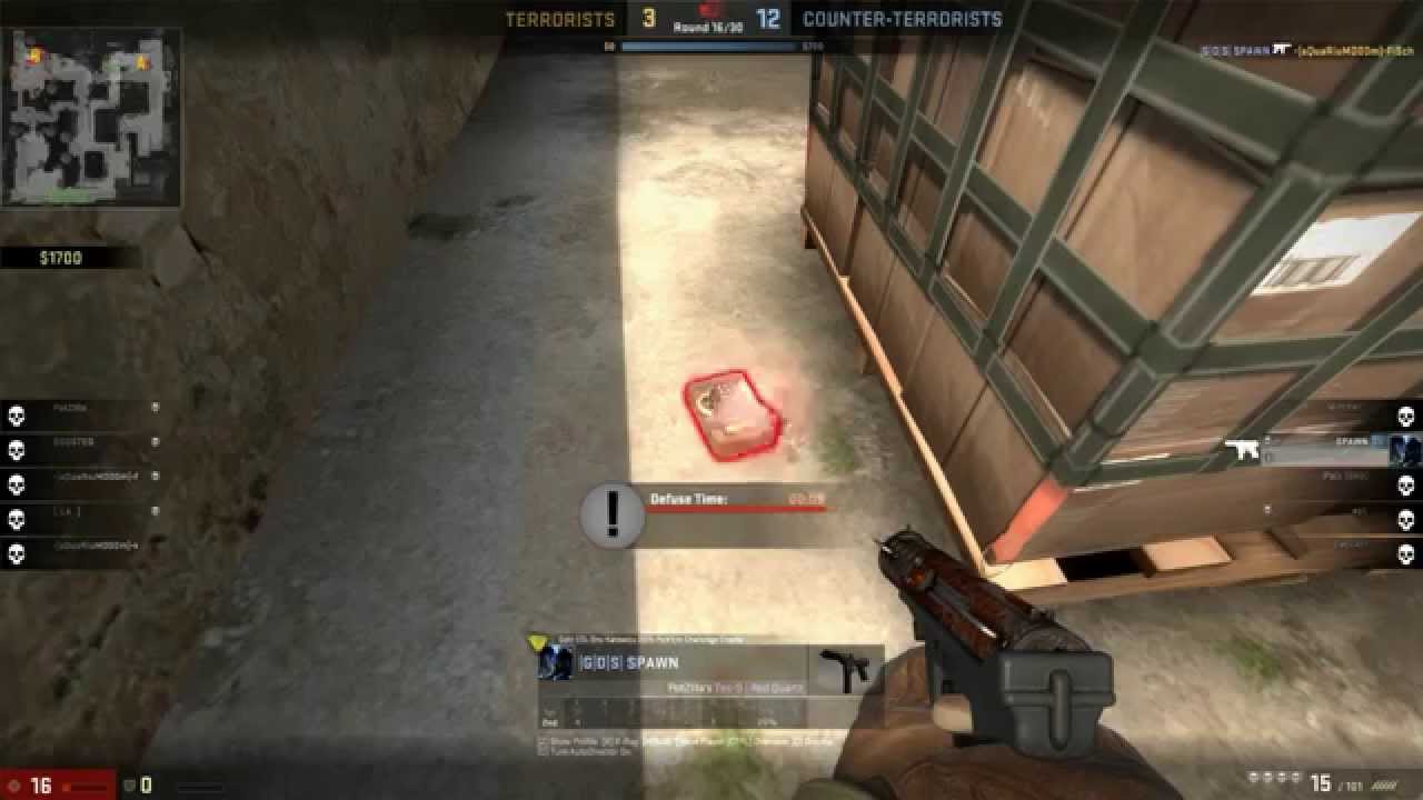 CS:GO SPAWN'S Onslaught 1vs4 (Dust_2) - YouTube