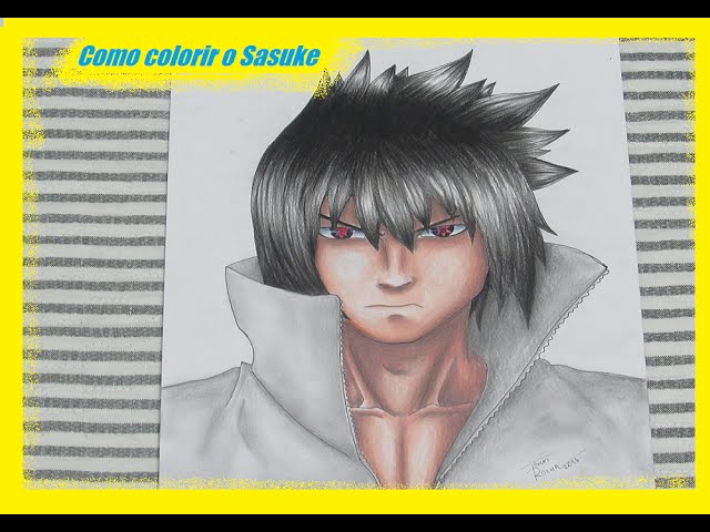 de 40] Desenhos do Sasuke para colorir - Naruto