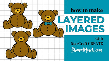 How to Make Layered Images Using Trace in StarCraft CREATE software - How to Design and Edit Images