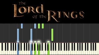 The Lord of the Rings theme - Piano Medley (Tutorial + sheets) chords