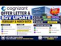 Cognizant Offer Letter &amp; BGV Update Role, Month, Batch, Location-wise | GenC | PAT | Analyst Trainee