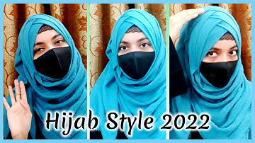 Criss Cross Hijab Style 2022|| Trendy Hijab Look || Triple Layer Hijab || Hijab Style