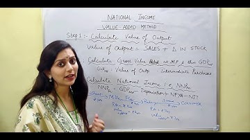 Video Lecture 12-National Income- Value Added Method- Class12- by Devika Dhawan Shukla