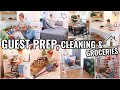 PREPPING FOR GUESTS!🏠 CLEAN, GROCERY SHOP, ORGANIZE & GUEST PREP WITH ME | 2022 CLEANING MOTIVATION