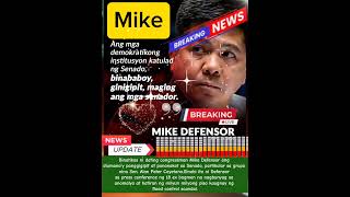 Binatikos ni dating congressman Mike Defensor ang diumanoy panggigipit at pananakot sa Senado#newsph