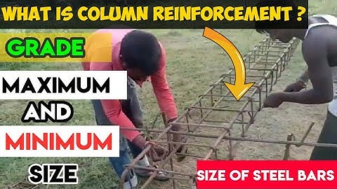 Column reinforcement | Reinforcement details | Maximum and Minimum size of reinforcement