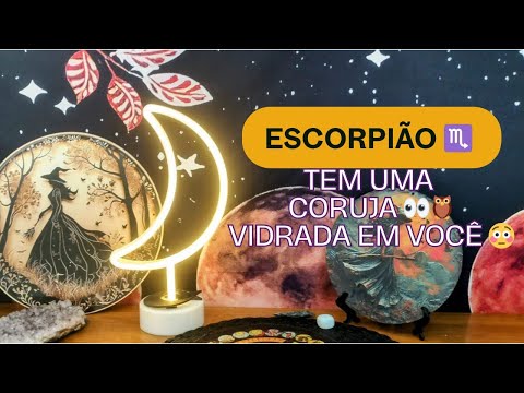 Escorpião ♏ Tem uma pessoa igual coruja,  com os olhos vidrados em você 👀🦉
