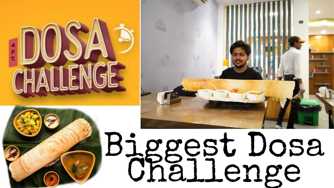 Biggest Dosa Challenge Darbhanga 4ft dosa at Salt and pepper darbhanga