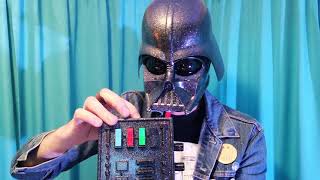 Darth Vader Circuit Bent Voice Changer Glitter Helmet Reads Quack Quack From Dr. Seuss