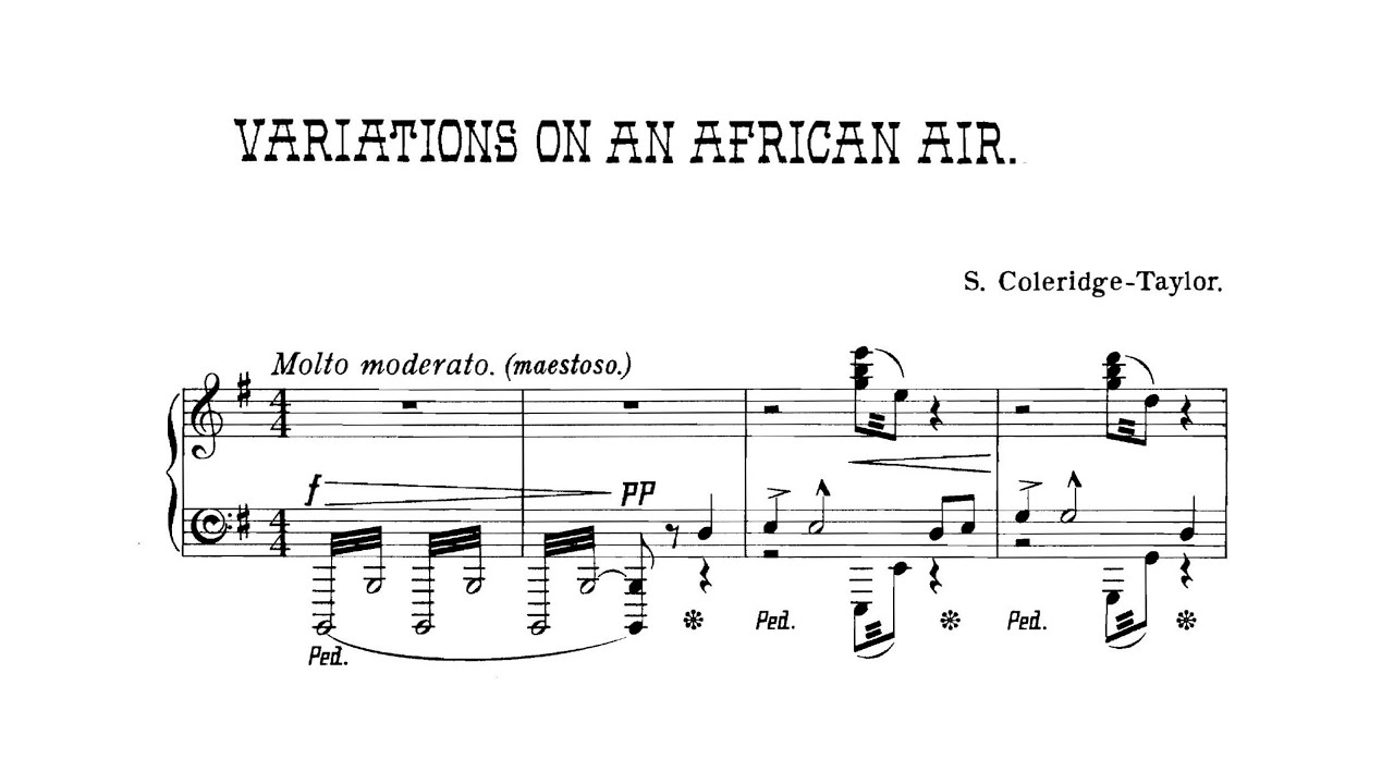 Samuel Coleridge-Taylor – Variations on an African Air