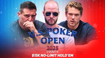 Alex Foxen, Sean Winter & Darren Elias at U.S. Poker Open Event #6 Final Table!