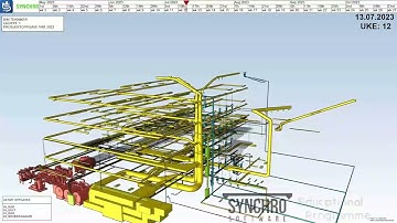 Magicad and Revit MEP design in Synchro 4D PRO. BIM exam at FAGSKULEN VESTLAND