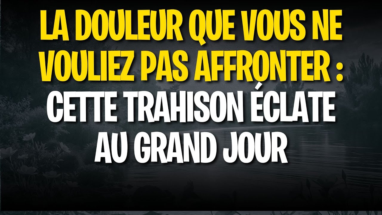 LA DOULEUR QUE VOUS NE VOULIEZ PAS AFFRONTER : CETTE TRAHISON ÉCLATE AU GRAND JOUR !