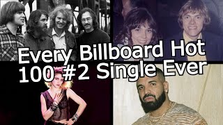 Every Billboard Hot 100 #2 Single Ever (1958-2024)