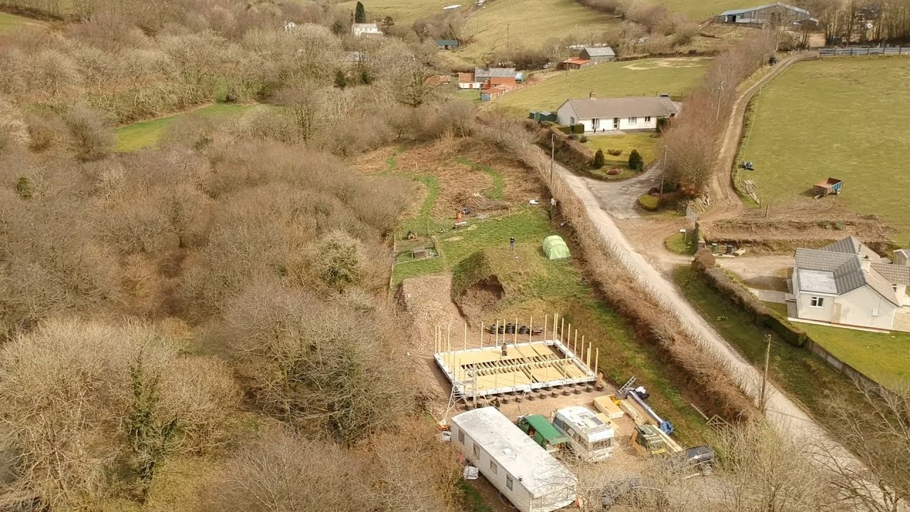 Drone film Exmoor Straw Bale House YouTube