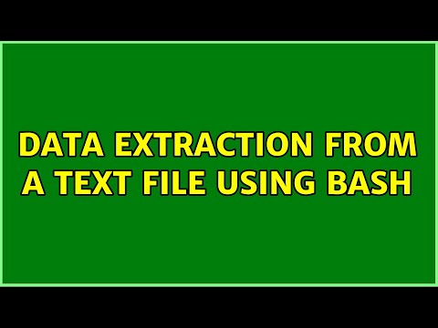 Data extraction from a text file using bash (4 Solutions!!)