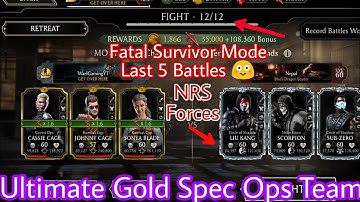 FW Fatal Survivor Mode. Ultimate Gold Spec Ops Team ⚽ | MK Mobile