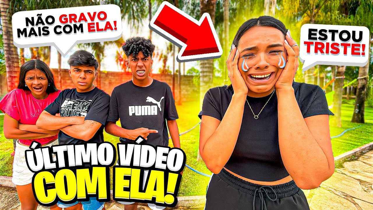 NÃO VAMOS GRAVAR MAIS COM A JHENIFER EXPULSAMOS ELA!