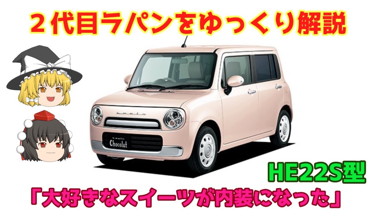 ②ラパン Slow commentary] Suzuki 2nd generation Alto Lapin (HE22S model