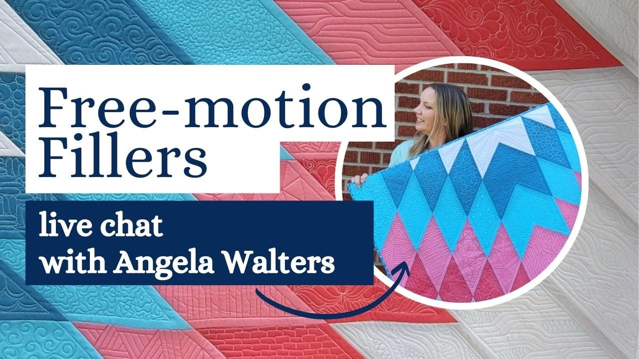 Machine Quilting Wavy Fillers Live Chat with Angela Walters Thursdays 3pm central YouTube