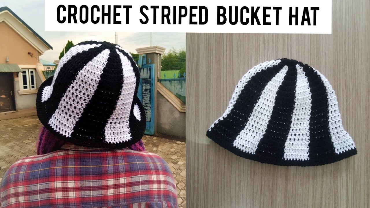 Chapéu Bucket LV Crochet Stripes S00 - Acessórios