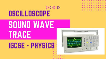 Sound wave trace from an oscilloscope