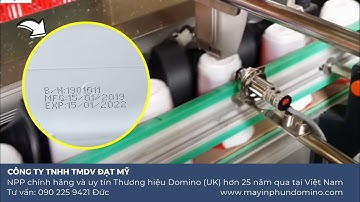 Máy in phun date hsd đáy chai | Máy in phun date chạy trên băng tải máy phóng nhãn | LH: 0902259421