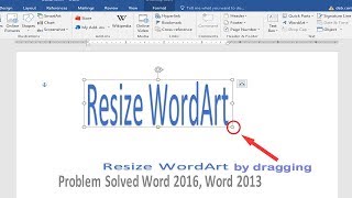 Hello friends, welcome to d tech. today i am going show you how solve
wordart resize problem ms word 2016,2013 in hindi? |resize with
dragging ...