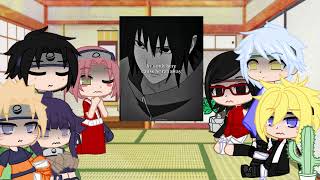 Past and future team 7 (+hinata, - sensei) react to Sasuke Uchiha